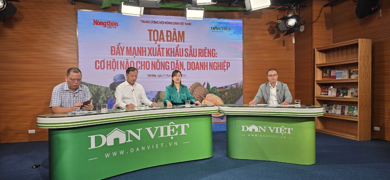 Tọa đàm đẩy mạnh xuất khẩu sầu riêng: Cần quan tâm đến chất lượng, nâng cao năng lực cho người làm ra trái sầu riêng- Ảnh 1. Tọa đàm đẩy mạnh xuất khẩu sầu riêng: Cần quan tâm đến chất lượng, nâng cao năng lực cho người làm ra trái sầu riêng- Ảnh 1.