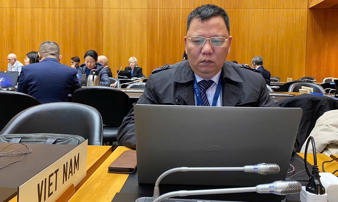 Ông Ngô Xuân Nam tại phiên họp Ủy ban SPS/WTO mới đây ở Thụy Sĩ. Ảnh: SPS Vietnam.