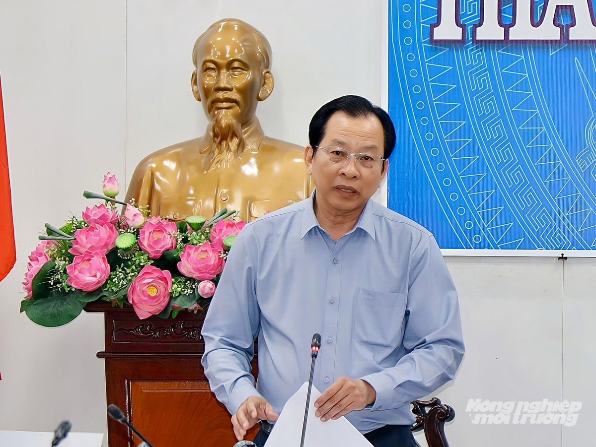 Phó Chủ tịch UBND TP Cần Thơ Vương Quốc Nam nhìn nhận thách thức và tiềm năng phát triển điện mặt trời áp mái trên địa bàn. Ảnh: Kim Anh.